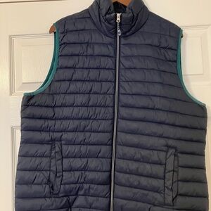 Izod Navy Blue Puffer Vest Size Large